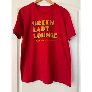 Green Lady Lounge Classic Retro Graphic Tshirt - Medium